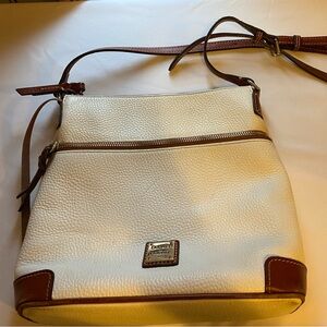 Classic White Large Dooney and Bourke Crossbody/Shoulder Purse
